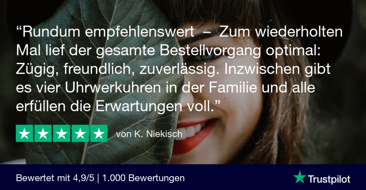 TrustPilot Bewertung Uhrwerk Berlin